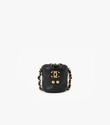 CHANEL Black Mini Bucket Chain Bag 30446 146373872
