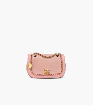 CHANEL Pink Chain Shoulder Bag 28687 146373648
