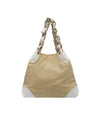 CHANEL Beige Fabric Shoulder Bag 12447 146374350 [P]