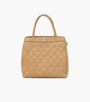 CHANEL Brown Quilting Tote Bag 21853 146374647