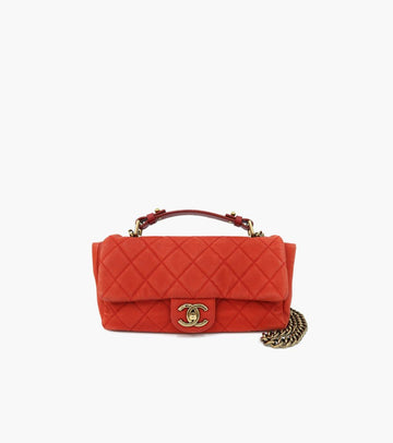 CHANEL Red Flap 2WAY Bag 22551 146378913