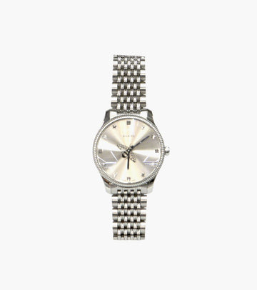 Gucci 36MM Steel Timeless White Quartz Watch 33335 146384077