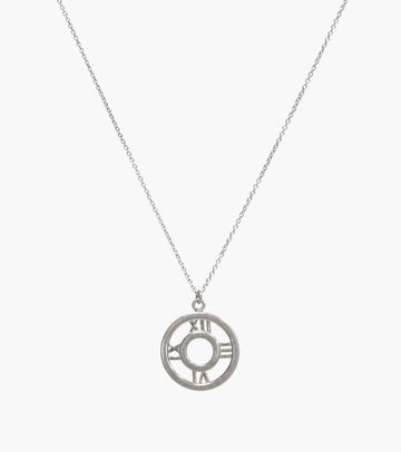 Tiffany & Co Atlas Circle Silver Necklace 34991 146383323