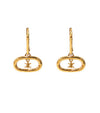 CELINE Runde Triomphe Ohrringe Gold 31740 146386871 [P]