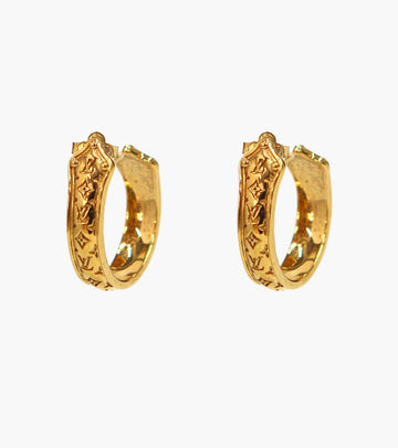 Louis Vuitton Nanogram Gold Earrings 29135 146386778
