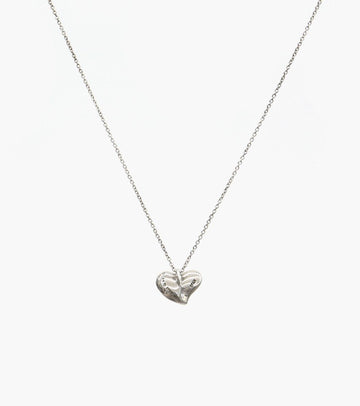 Tiffany & Co Paloma Full Heart Silver Necklace 7038 146386411