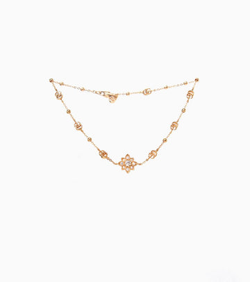 GUCCI ローズゴールドダイヤモンドフローラブレスレット 20539 146386914