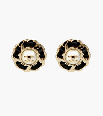 CHANEL cc Runde CC Gold Ohrringe 32225 146386960