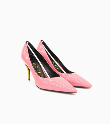 Gucci Pink Patent Pumps 15844 146452886
