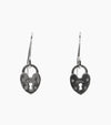 DIOR Herz Schloss Silber Ohrringe 14400 146391076 [P]
