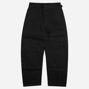 LEMAIRE 5F Baumwollgürtelhose Schwarz PA326 LD1055 BK999 146976039