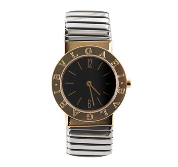 BULGARI 18k Limited Edition BB262T Tubogas 18K Kombi Schwarze Indizes 26MM 7684651393 142027373