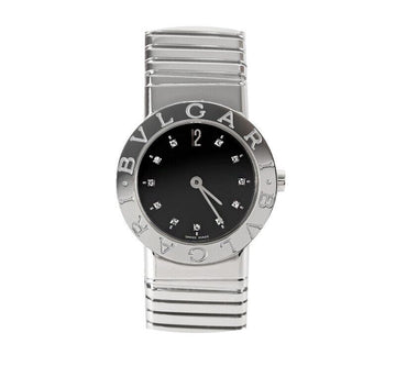 Bulgari BB262TS Tubogas Steel Black Diamond 11P 26MM 7233716961 75684026