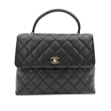 CHANEL Caviar Top Handle Tote Bag 10172501450 147391974
