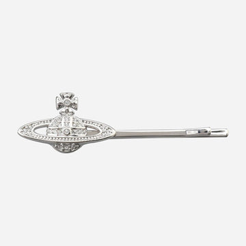 Vivienne Westwood 5F Mini Bass Relief Barbie Hairpin Silver 6703000U P116 147404480