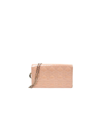 DIOR Rosa Lackleder Damen WOC Crossbody Tasche 39424 147451756