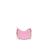 CHANEL Pink Leather Mini Half-Moon Crossbody Bag 32898 146378185 [P]