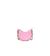 CHANEL Pink Leather Mini Half-Moon Crossbody Bag 32898 146378185 [P]