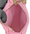 CHANEL Pink Leather Mini Half-Moon Crossbody Bag 32898 146378185 [P]