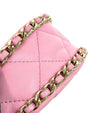 CHANEL Pink Leather Mini Half-Moon Crossbody Bag 32898 146378185 [P]