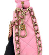 CHANEL Pink Leather Mini Half-Moon Crossbody Bag 32898 146378185 [P]
