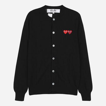 COMME DES GARCONS Doppelherz Cardigan Schwarz AX N057 051 1 147586099