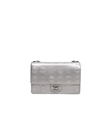 CHANEL CC Silber CC Embossed Chain Schultertasche 36734 147626908