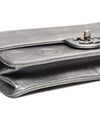 CHANEL Silver CC Embossed Chain Shoulder Bag 36734 147626908 [P]