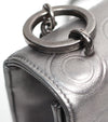 CHANEL Silver CC Embossed Chain Shoulder Bag 36734 147626908 [P]