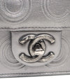 CHANEL Silver CC Embossed Chain Shoulder Bag 36734 147626908 [P]