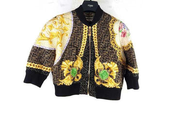 FENDI Versace FF Baroque Seidenblousonjacke 12051 147668091