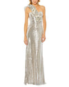 MAC DUGGAL サイズ 2 マック ダグガル シークイン ラッフル ワンショルダー ドレス 150777406 [P]