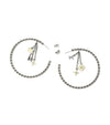 LOUIS VUITTON Monogram Hoops Ohrstecker Silber 39798 147840568 [P]