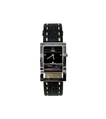 FENDI 27mm 5200G ブラック レザー クォーツ ウォッチ 36980 147840653