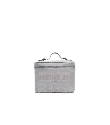 DIOR Grau Canvas Reise Vanity Bag 40820 148286509