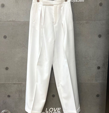 CELINE フィービー・ファイロ オールドセリーヌ ルーズフィット スラックスパンツ ホワイト G081704 148409525