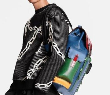 LOUIS VUITTON チェーンステッチコットン1A5VFFマンツーマン ブラックラブパワーピース 148409531