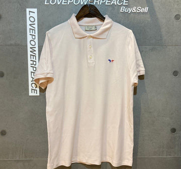 MAISON KITSUNE トリコロールフォックス ポロシャツ ピンク D051811 148409580
