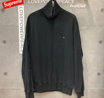 STONE ISLAND コットンタートルネック ブラック 671562137E052109 148409659