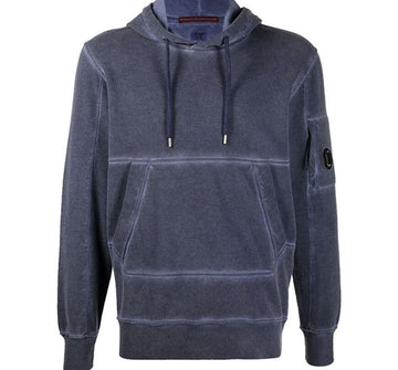 CP Company Lens Garment Dyed Hoodie Navy E0106181 148554372