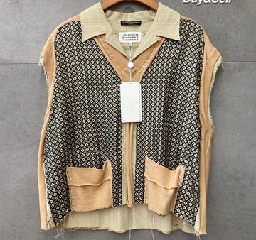 MAISON MARGIELA Layered Hemd Beige S50DR0002H021202 148409744