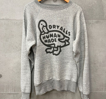 Human Made NIGO Crew Neck Sweatshirt Gray F101617 Love Power Piece 148409750