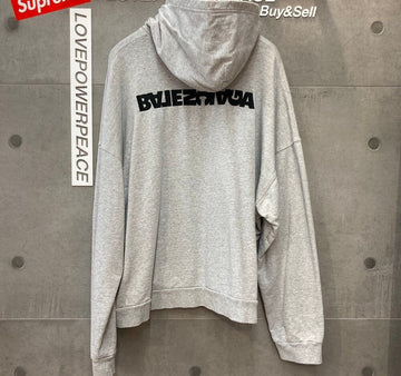 BALENCIAGA Hoodie mit Logo grau 674986E040516 148409784