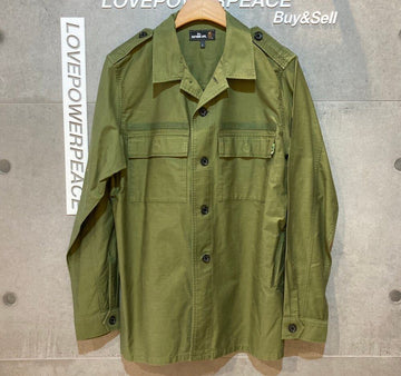 BAPE Two Pocket Safari Shirt Khaki 007SHF301C123114 148409816