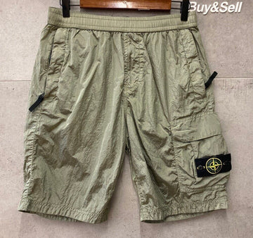 Stone Island Wappen Nylon Metal Half Pants Khaki 7015L1017G110177 148409908