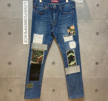 JUNYA WATANABE Comme des Garçons Levi's Patchwork-Jeans WCP909C102809 148409972