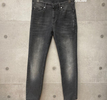 NEIL BARRETT Washed Black Denimhose Regular Fit, Länge angepasst B01611 148410048