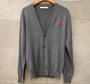 GIVENCHY LOVE Stickerei Wolle Cardigan 15F 7519 Grau G030917 148410073