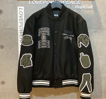 STUSSY XCDG コム・デ・ギャルソン 40周年記念 バーシティジャケット D103101 148410239