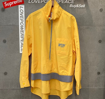Wooyoungmi #46 One Pocket Layered Half-Zip Oversized Jacket Yellow E011309 148410327